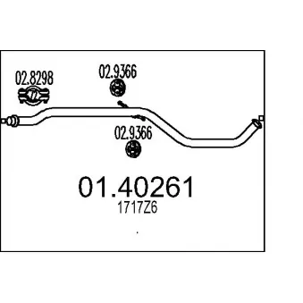 Tuyau d'échappement MTS