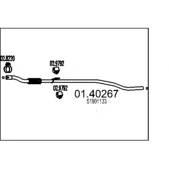 Tuyau d'échappement MTS