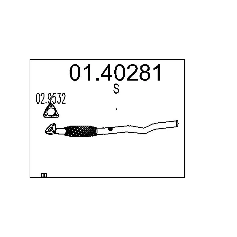 Tuyau d'échappement MTS 01.40281