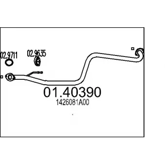 Tuyau d'échappement MTS