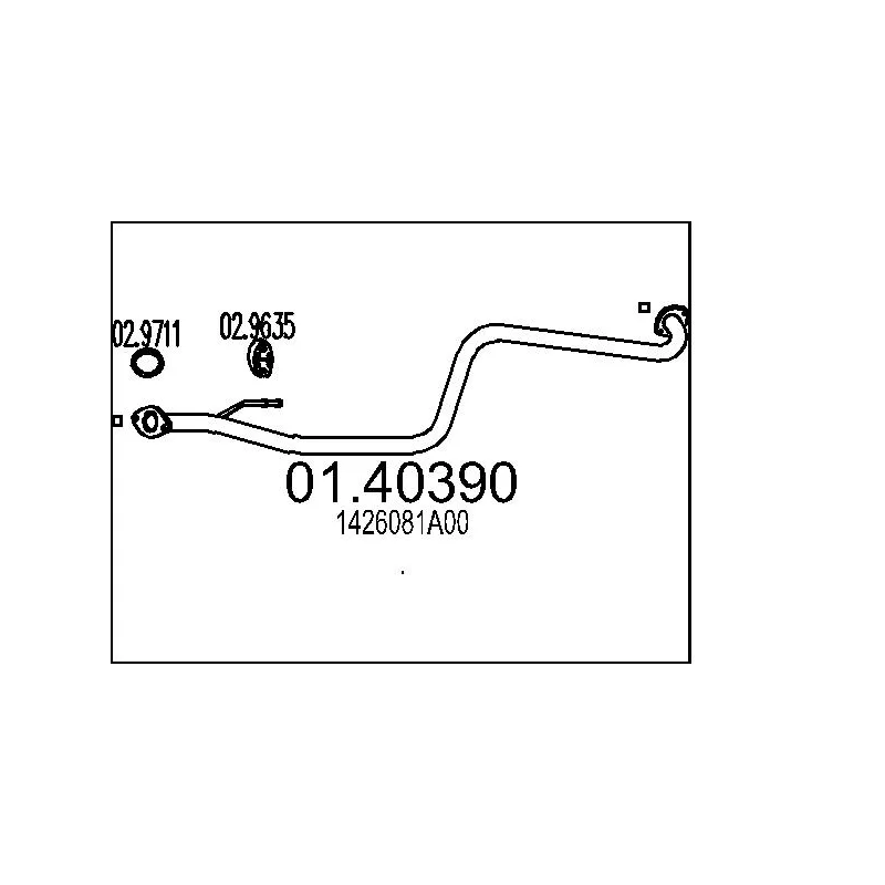 Tuyau d'échappement MTS 01.40390