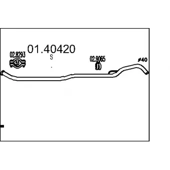 Tuyau d'échappement MTS