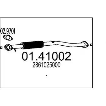 Tuyau d'échappement MTS