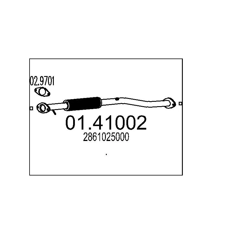Tuyau d'échappement MTS 01.41002