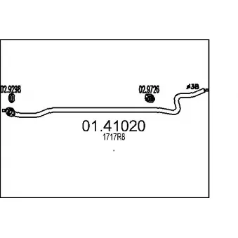 Tuyau d'échappement MTS 01.41020