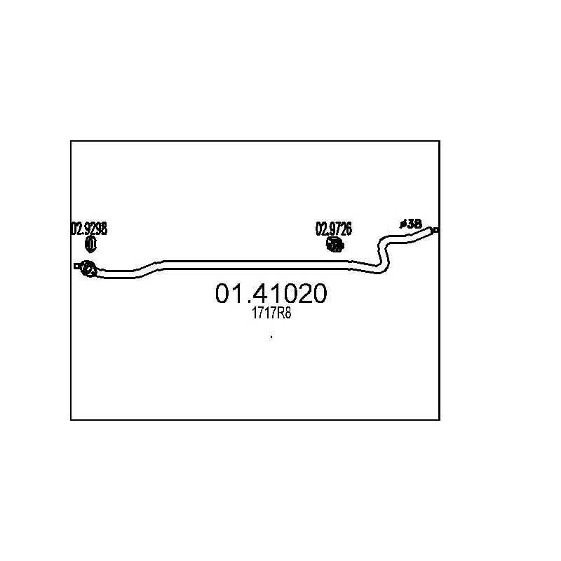 Tuyau d'échappement MTS 01.41020