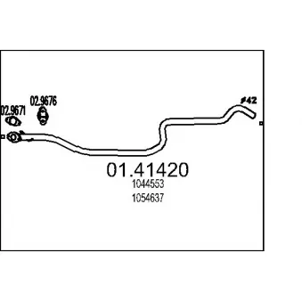 Tuyau d'échappement MTS