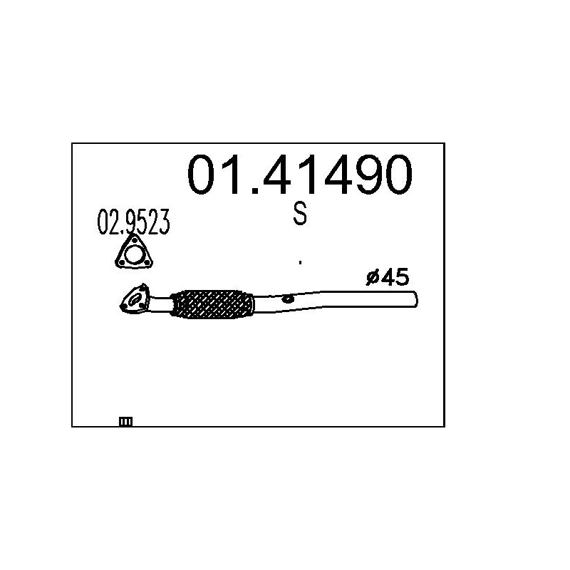 Tuyau d'échappement MTS 01.41490