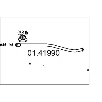 Tuyau d'échappement MTS 01.41990