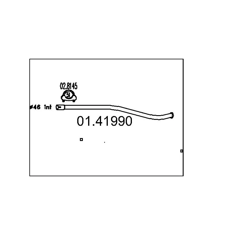 Tuyau d'échappement MTS 01.41990