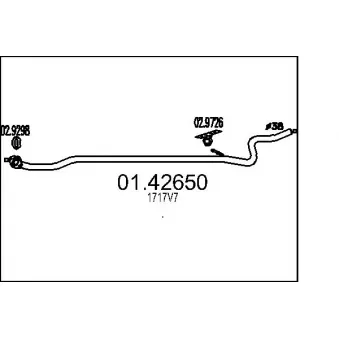 Tuyau d'échappement MTS 01.42650