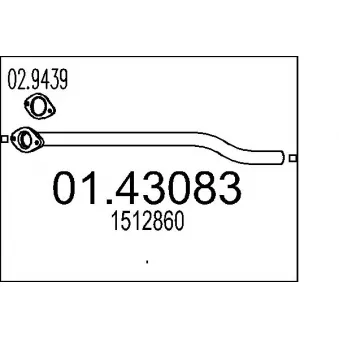 Tuyau d'échappement MTS