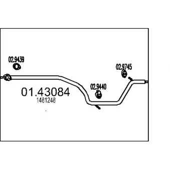 Tuyau d'échappement MTS