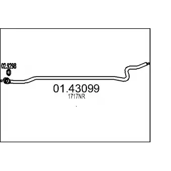Tuyau d'échappement MTS 01.43099