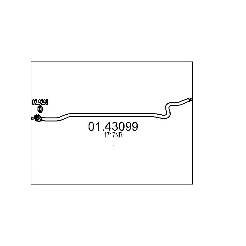 Tuyau d'échappement MTS 01.43099