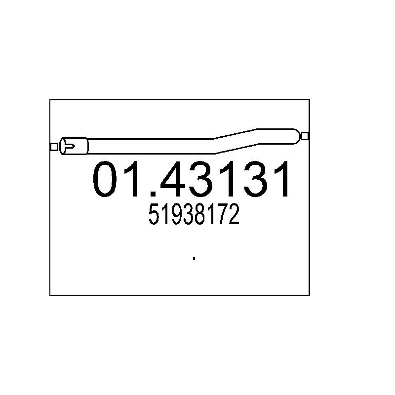 Tuyau d'échappement MTS 01.43131