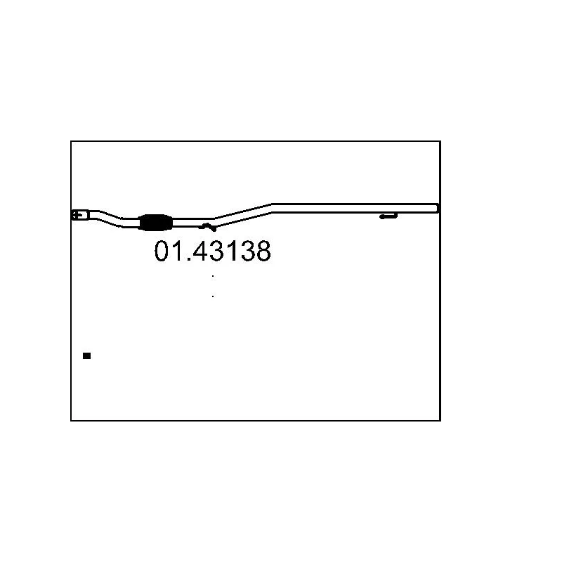 Tuyau d'échappement MTS 01.43138