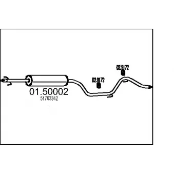 Silencieux central MTS