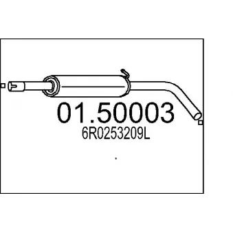 Silencieux central MTS