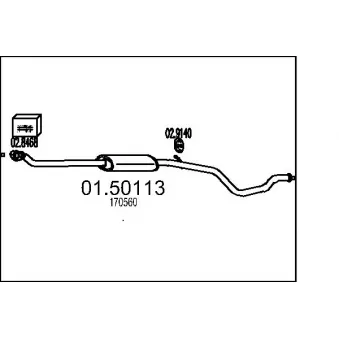 Silencieux central MTS