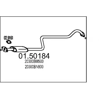 Silencieux central MTS