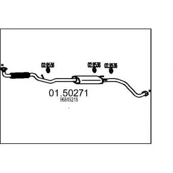 Silencieux central MTS
