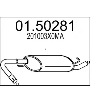 Silencieux central MTS
