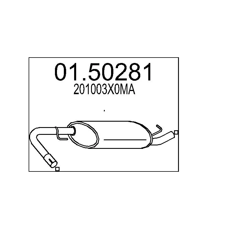 Silencieux central MTS 01.50281