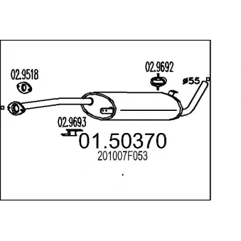 Silencieux central MTS