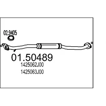 Silencieux central MTS