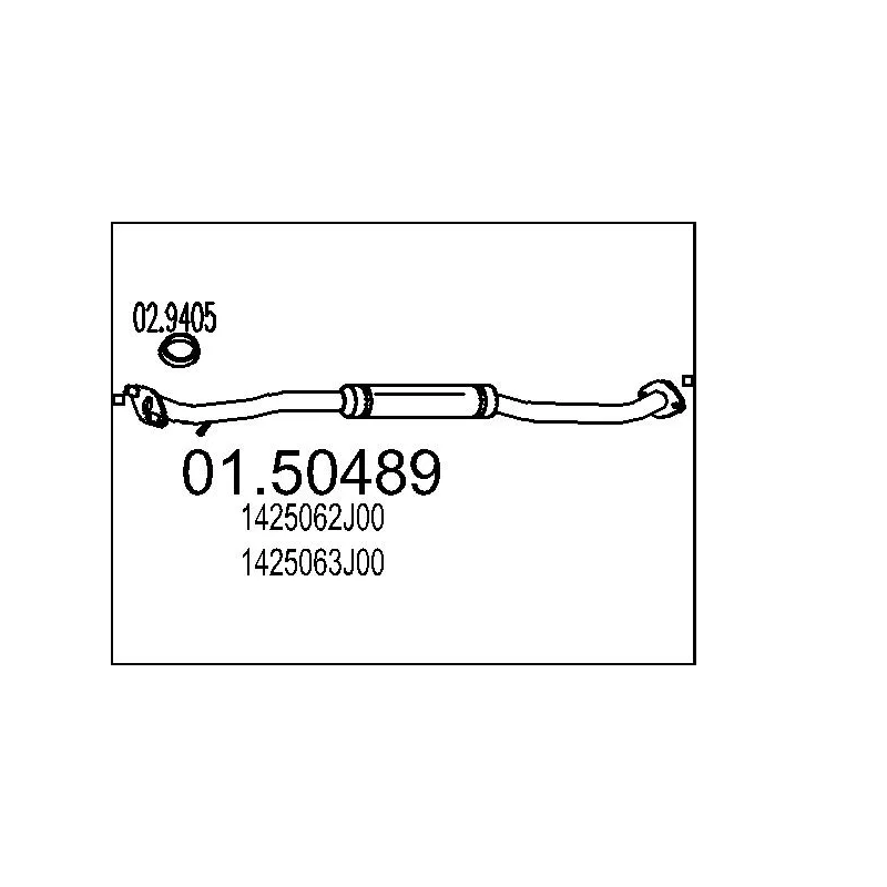 Silencieux central MTS 01.50489