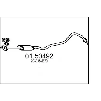Silencieux central MTS
