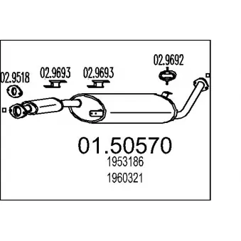 Silencieux central MTS