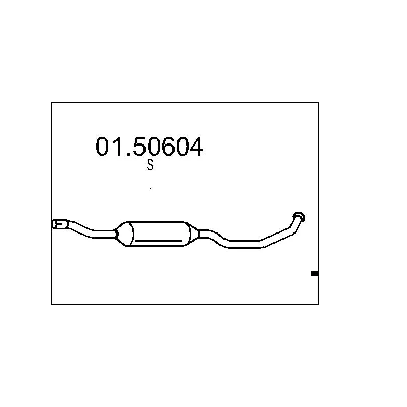 Silencieux central MTS 01.50604