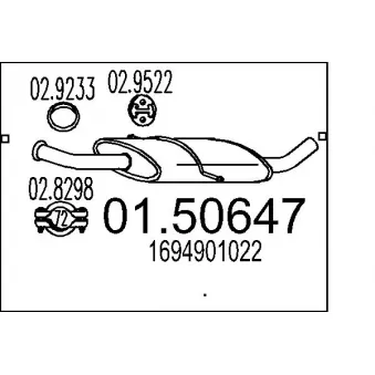 Silencieux central MTS