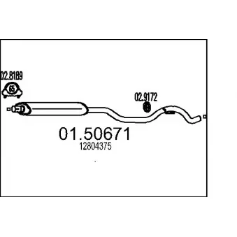 Silencieux central MTS