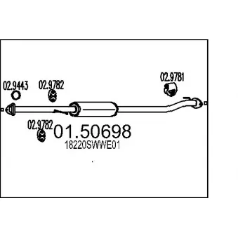 Silencieux central MTS