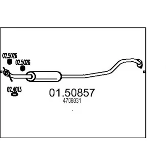 Silencieux central MTS