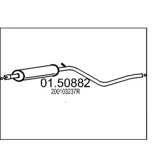 Silencieux central MTS