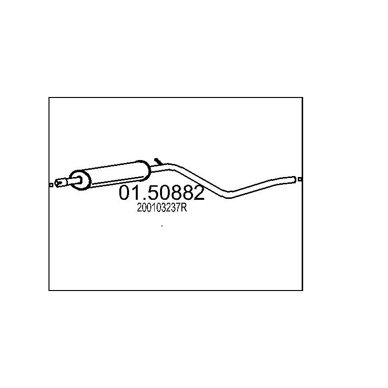 Silencieux central MTS 01.50882