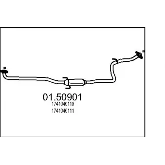 Silencieux central MTS