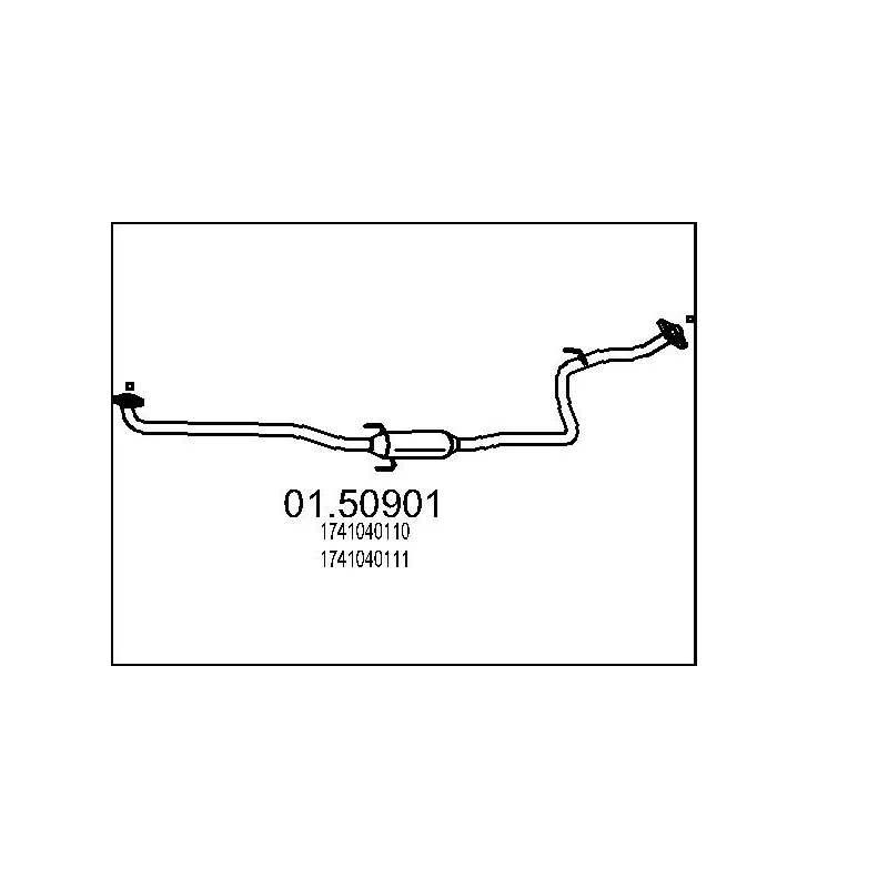 Silencieux central MTS 01.50901