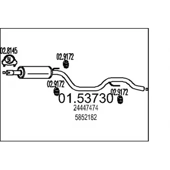 Silencieux central MTS