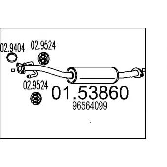 Silencieux central MTS