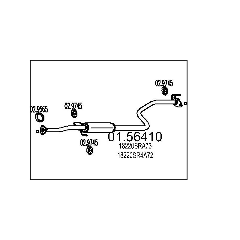 Silencieux central MTS 01.56410