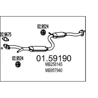Silencieux central MTS