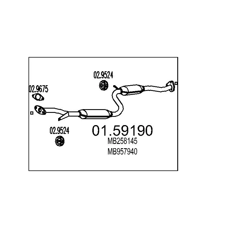 Silencieux central MTS 01.59190