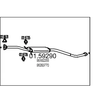 Silencieux central MTS