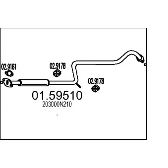 Silencieux central MTS