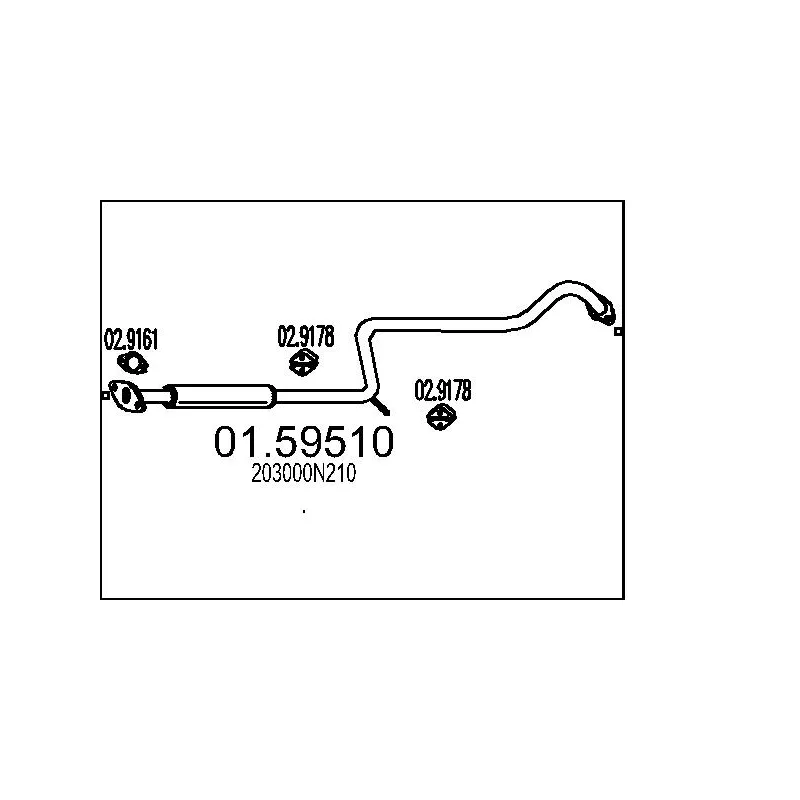 Silencieux central MTS 01.59510